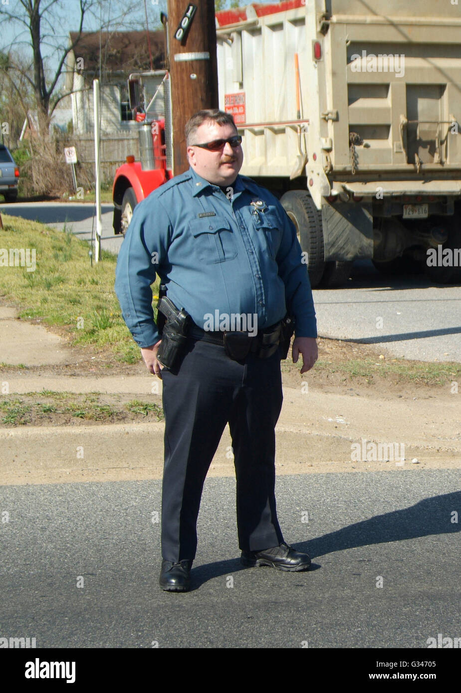 Bladensburg, Maryland Police officer Stock Photo Alamy