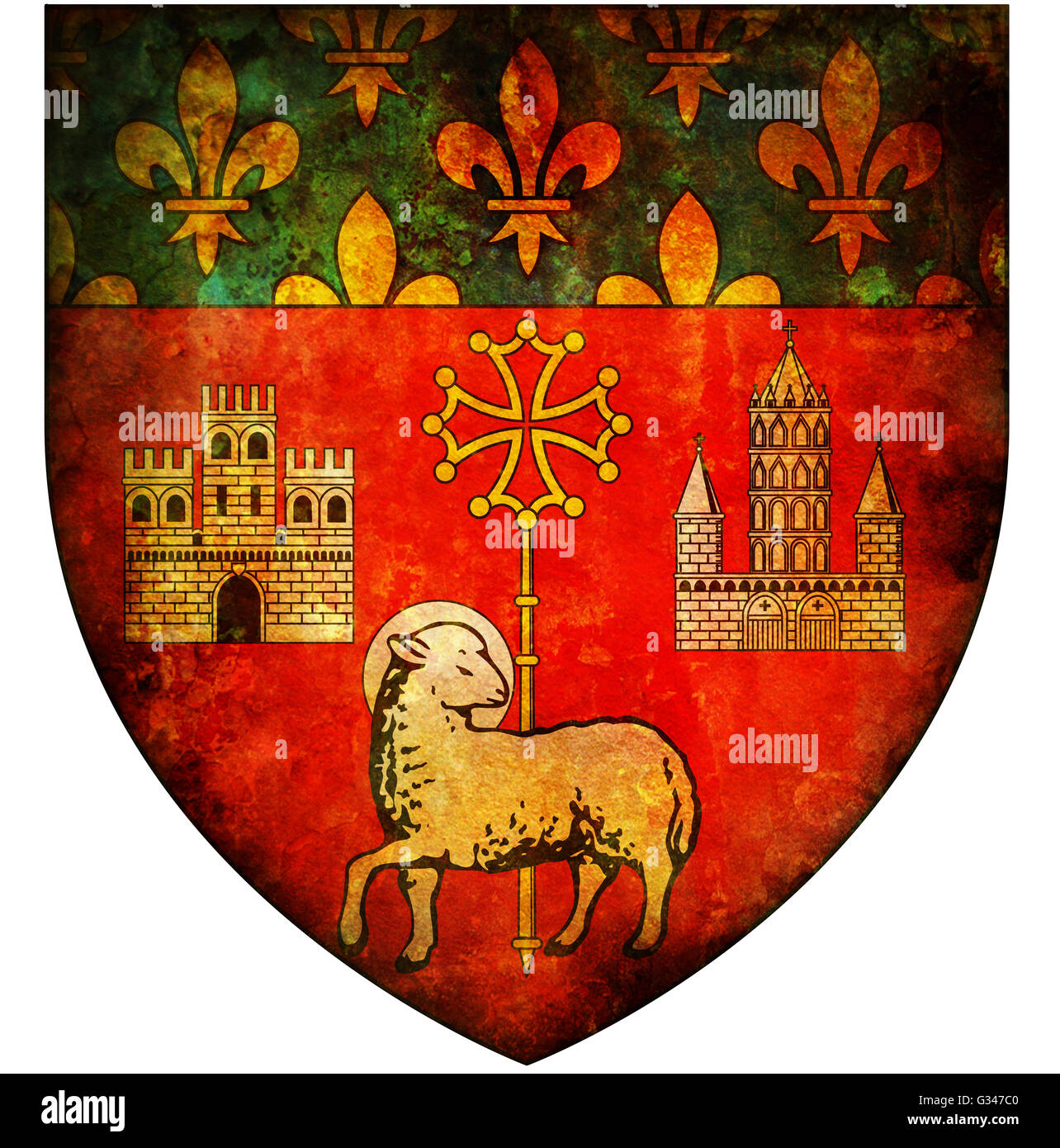 Toulouse coat of arms hi-res stock photography and images - Alamy