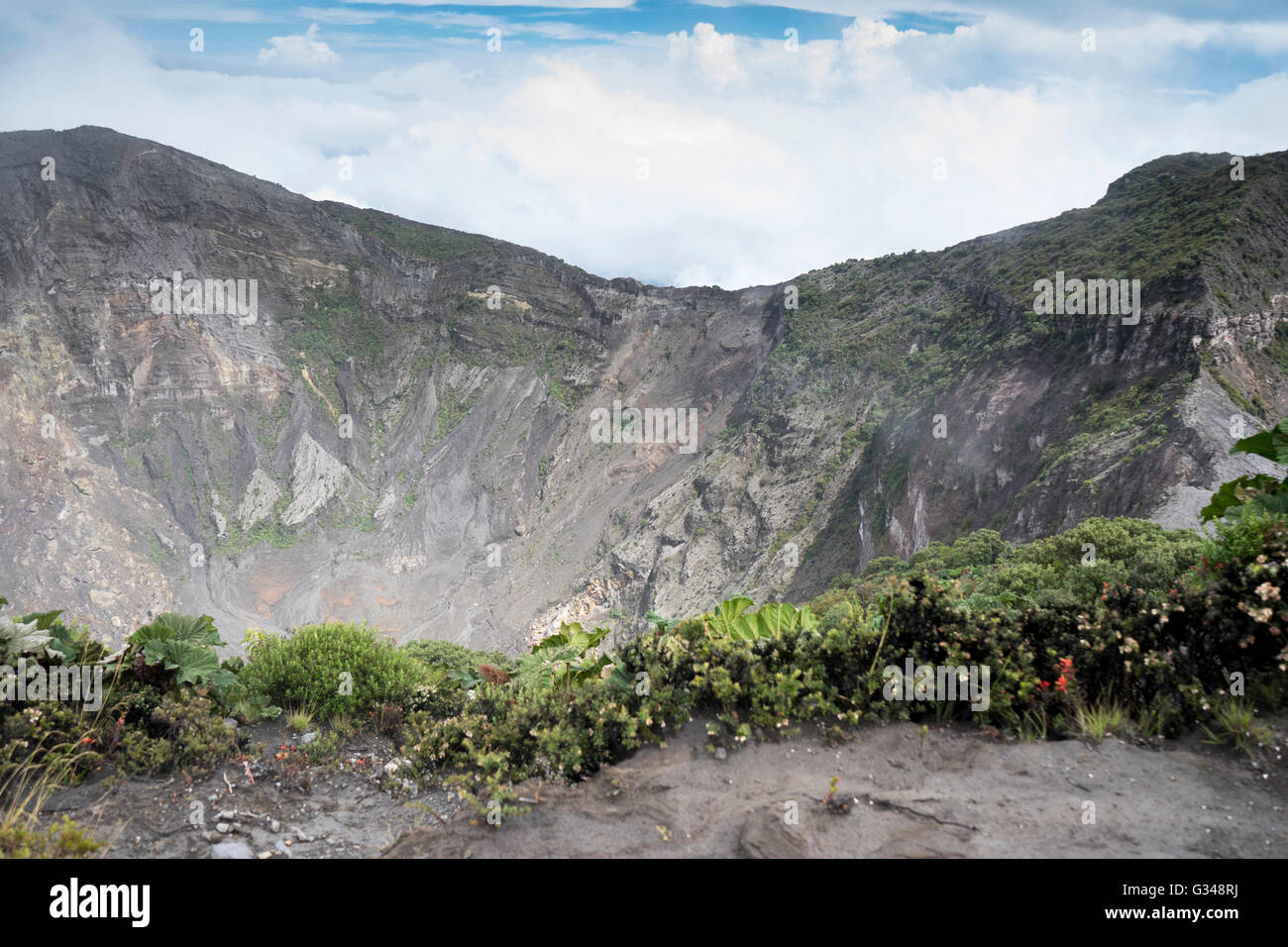 Irazú Volcano, Costa Rica Stock Photo