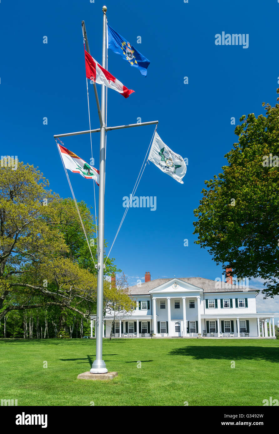 Government House, built in 1833. in the city of Charlottetown, Prince Edward Island, Canada Stock Photo