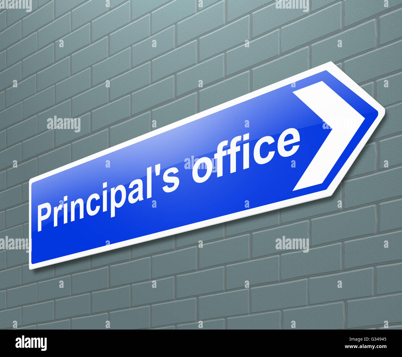 Principal's office concept. Stock Photo