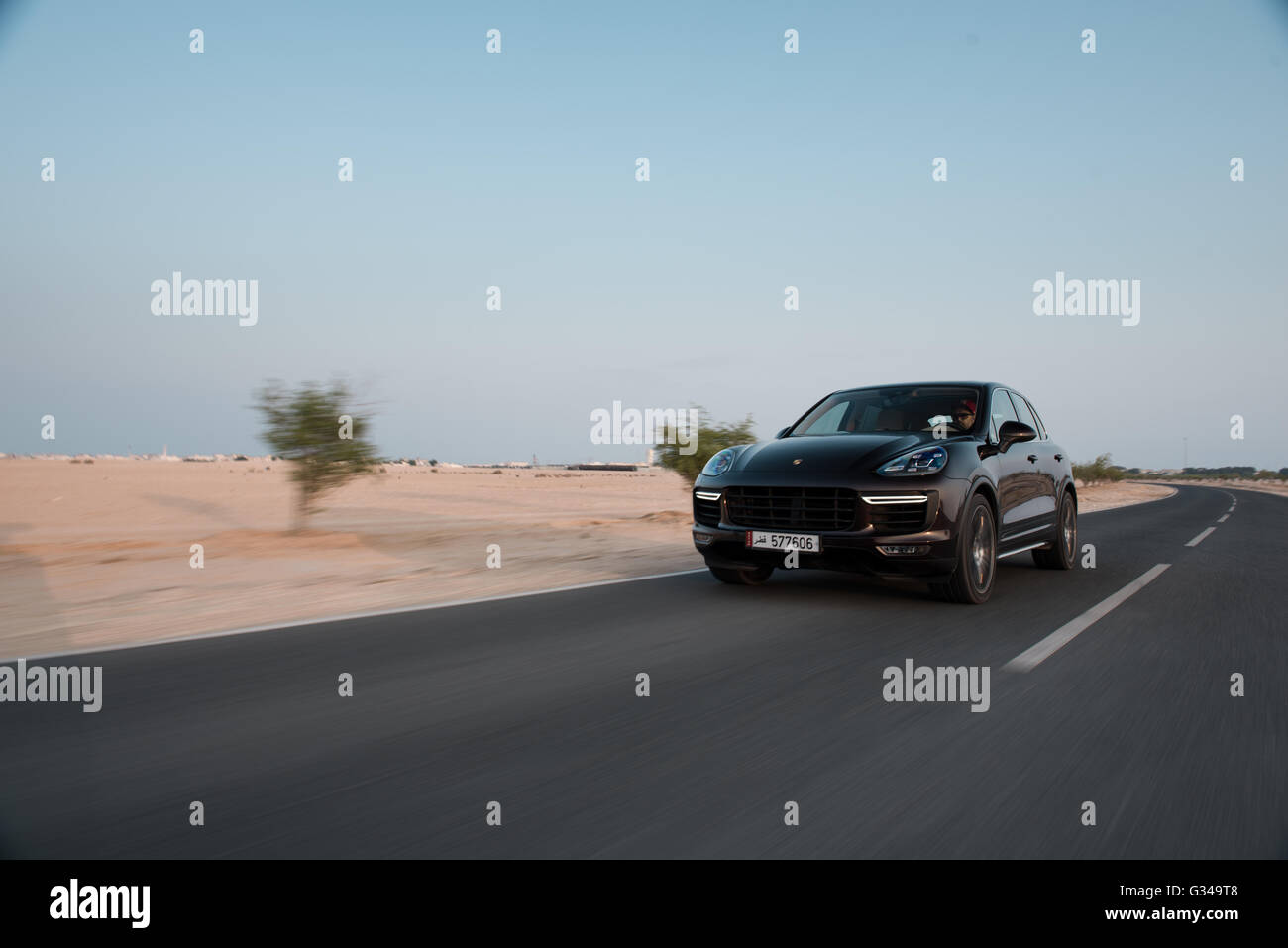 2016 Porsche Cayenne Turbo S photographed in Qatar Stock Photo Alamy