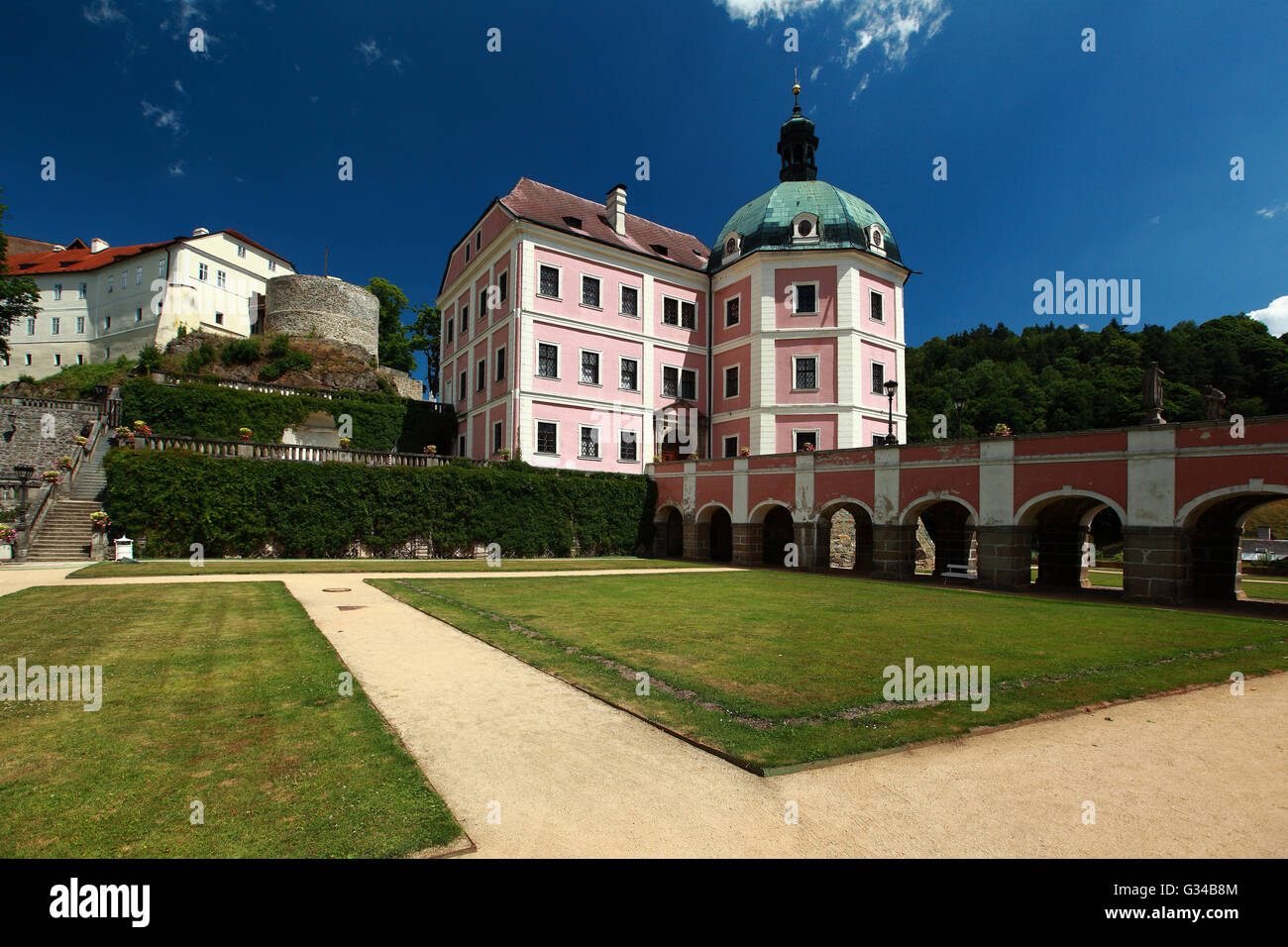 Becov nad Teplou castle in Czech Republic Stock Photo