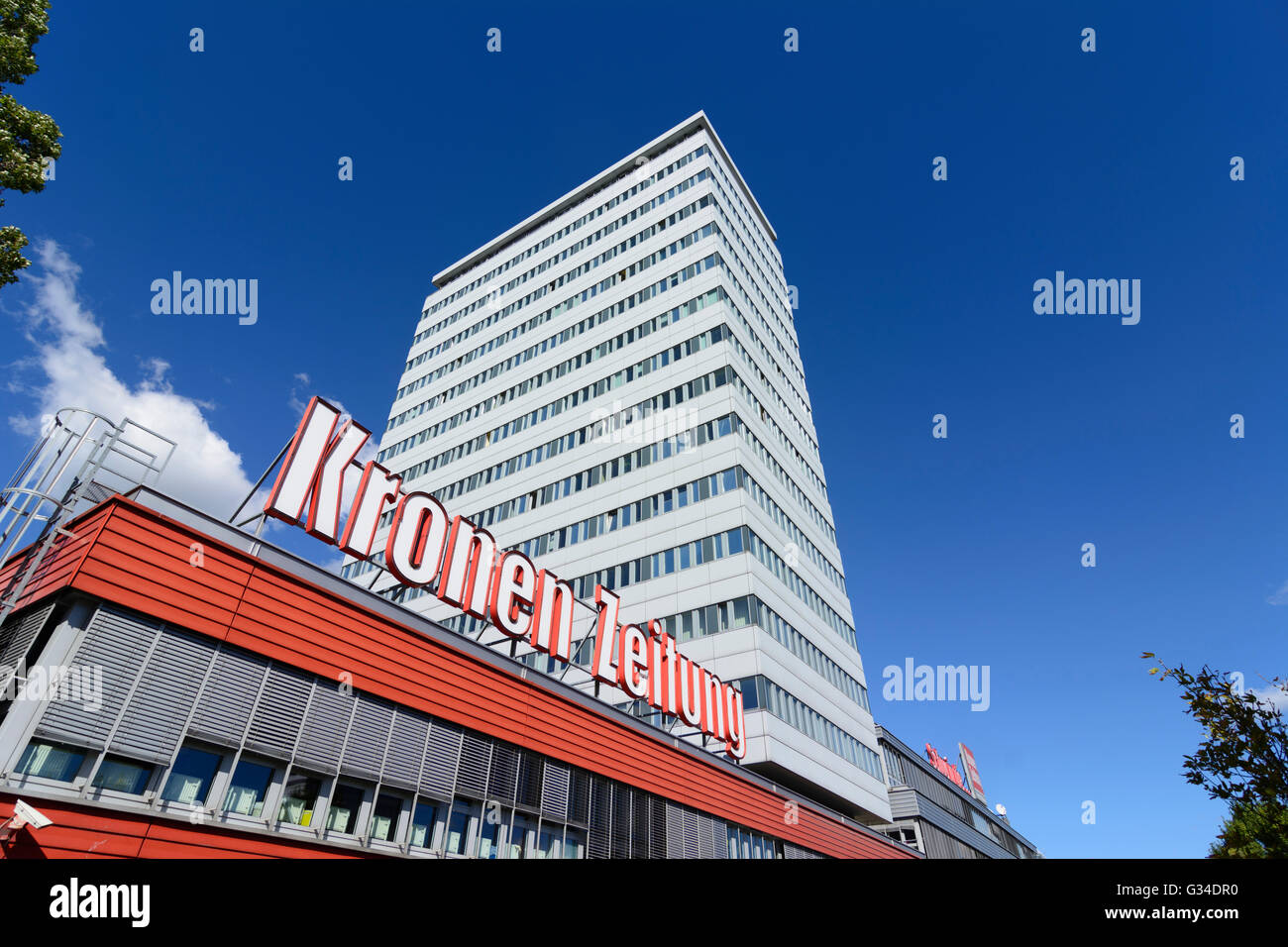 Editorial offices of the 'Neue Kronen Zeitung', Austria, Wien, 19., Wien, Vienna Stock Photo