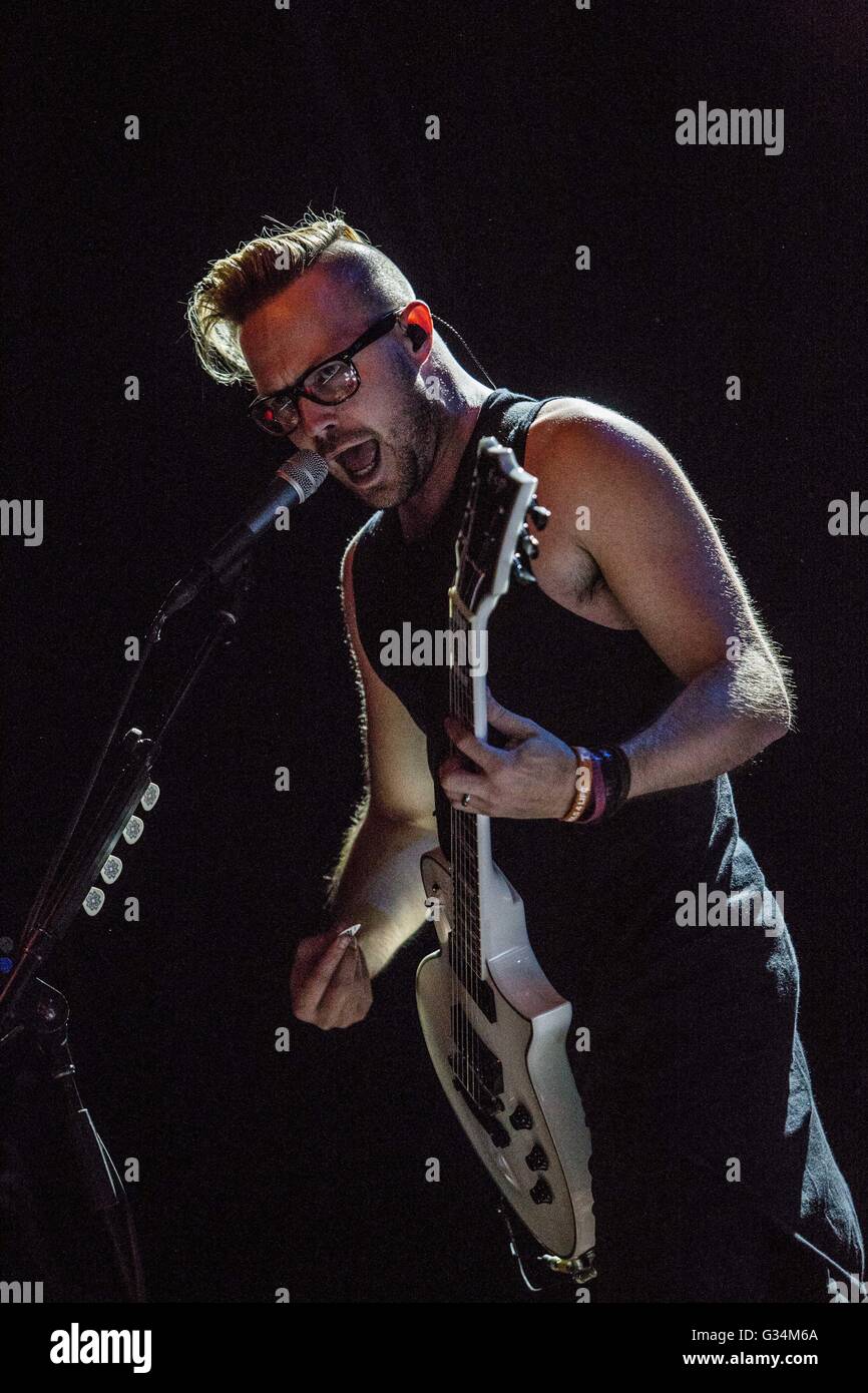 Milan, Italy. 7th June, 2016. Breaking Benjamin live at Alcatraz in Milan Credit:  Roberto Finizio/ Alamy Live News Stock Photo