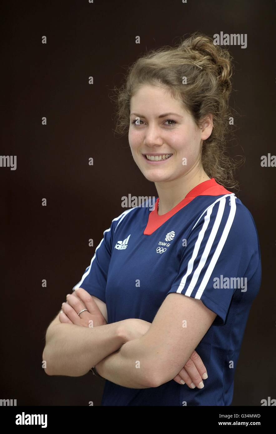 London, UK. 8th June, 2016. Kate French. TeamGB announce the modern pentathlon team for the Rio2016 Olympics. Hyde Park Barracks, London. UK. 08/06/2016. Credit:  Sport In Pictures/Alamy Live News Stock Photo