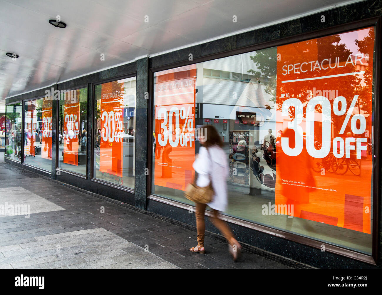 Lord Street shops, Southport, Merseyside, UK Stock Photo Alamy