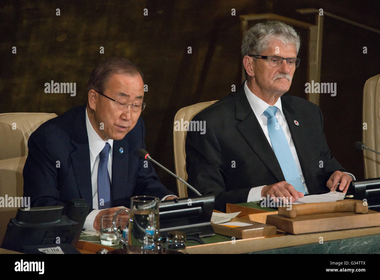 New York, United States. 08th June, 2016. UN Secretary-General Ban Ki ...