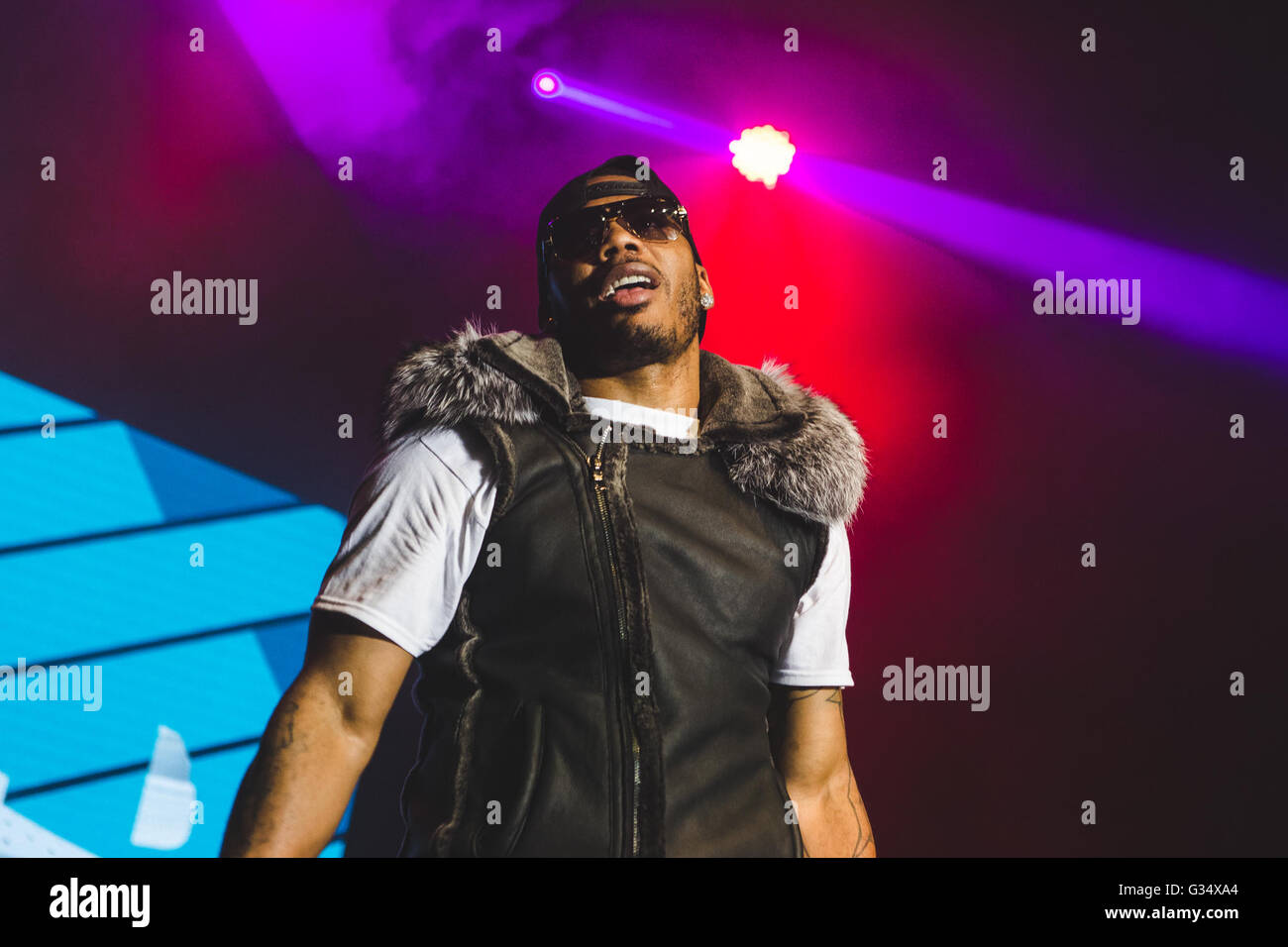 Manchester, UK. 8th June, 2016. American singer/songwriter and rapper ...