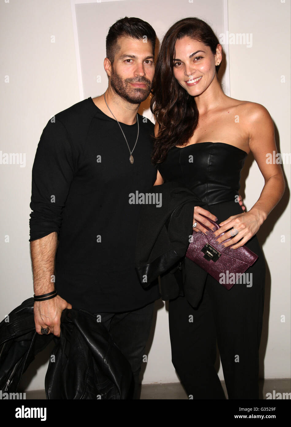 Celebrities attend Randall Slavin's 'Achromatic' Exhibit Opening at KM Fine  Arts. Featuring: Frank Dattalo, Jocelyn Osorio Where: Los Angeles,  California, United States When: 13 Apr 2016 Stock Photo - Alamy