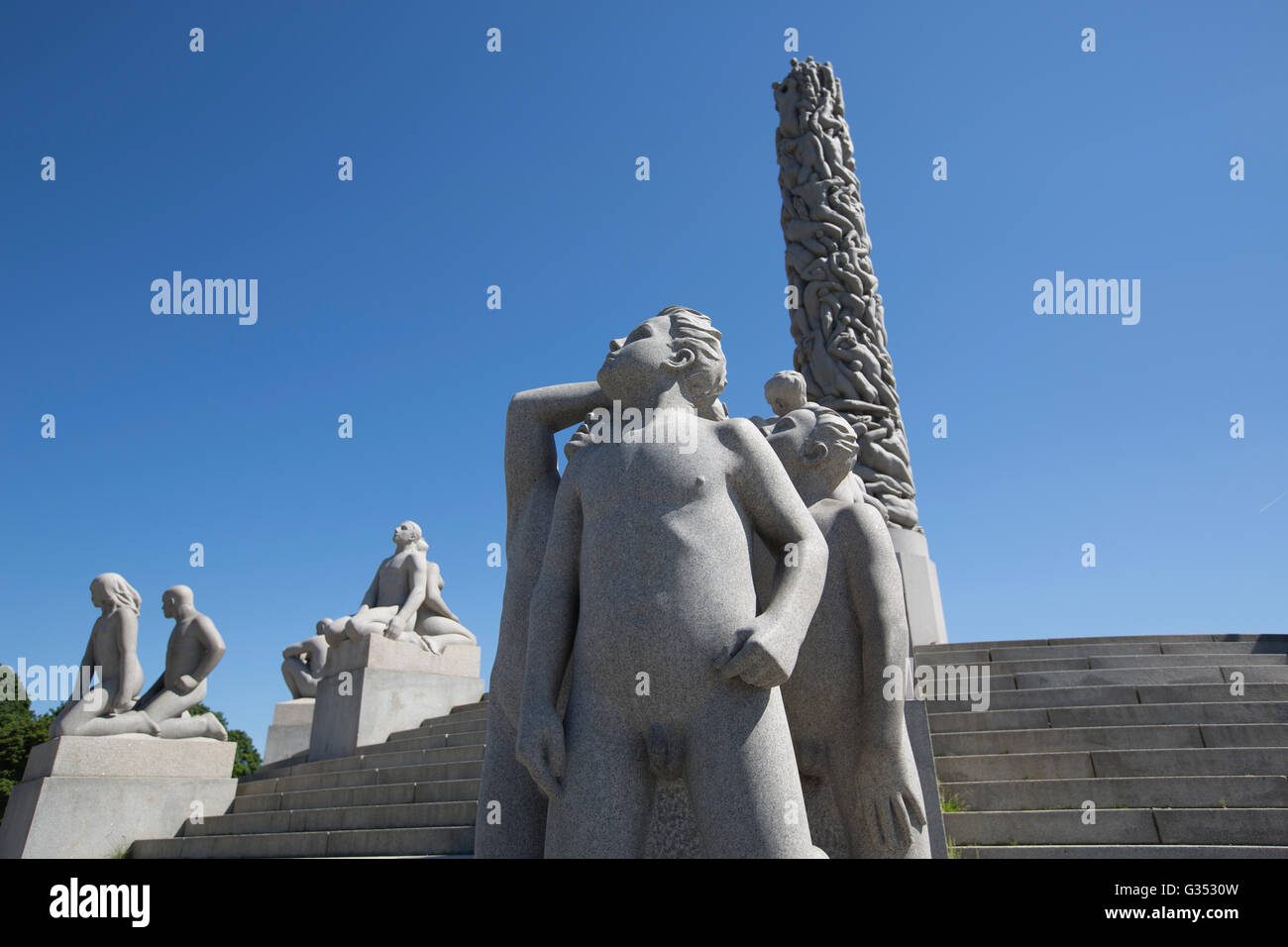 Vigeland Sculpture Park, the world's largest sculpture park made by