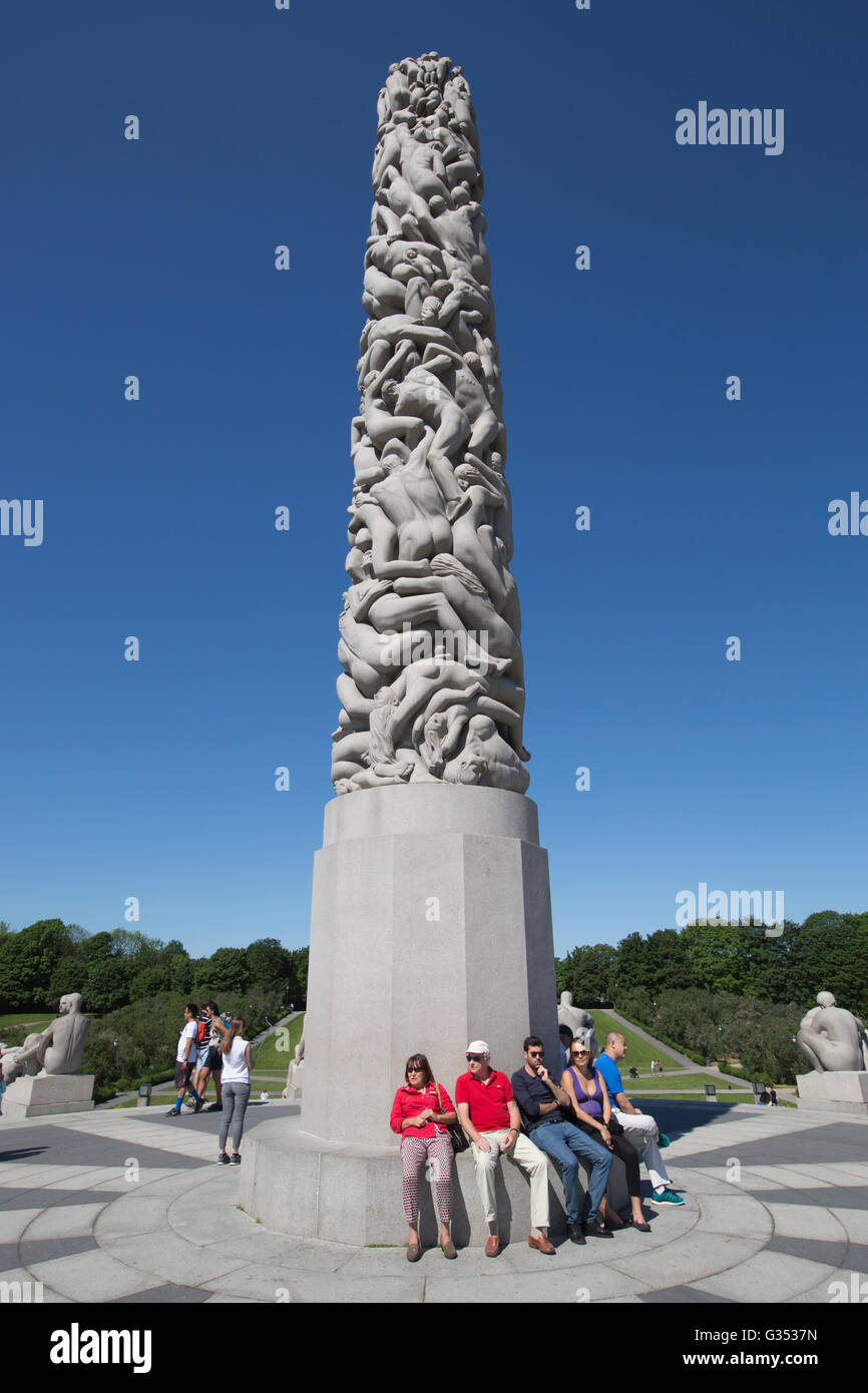 Vigeland Sculpture Park, the world's largest sculpture park made by Gustav Vigeland, located in