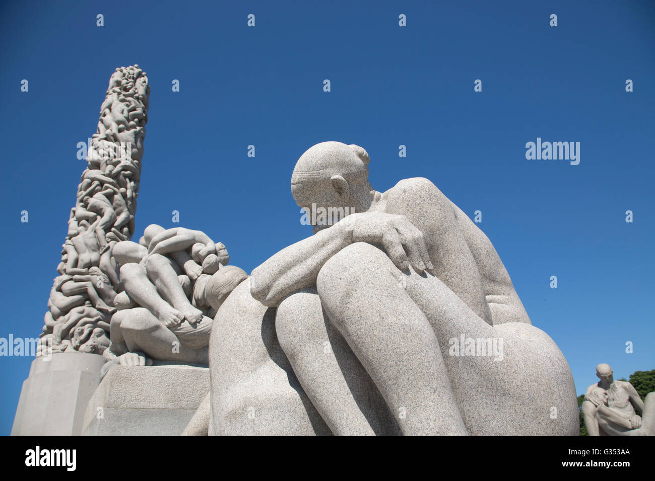 Vigeland Sculpture Park, the world's largest sculpture park made by Gustav Vigeland, located in