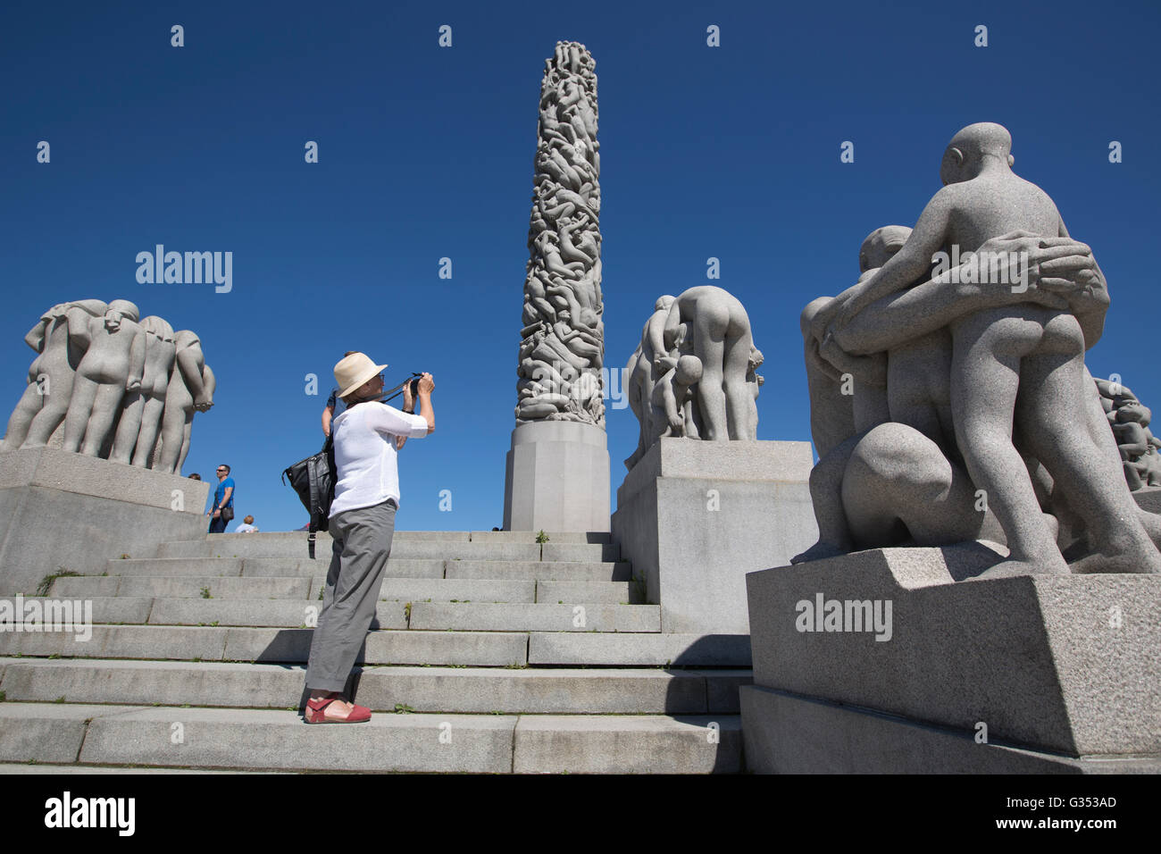 Vigeland Sculpture Park, the world's largest sculpture park made by Gustav Vigeland, located in