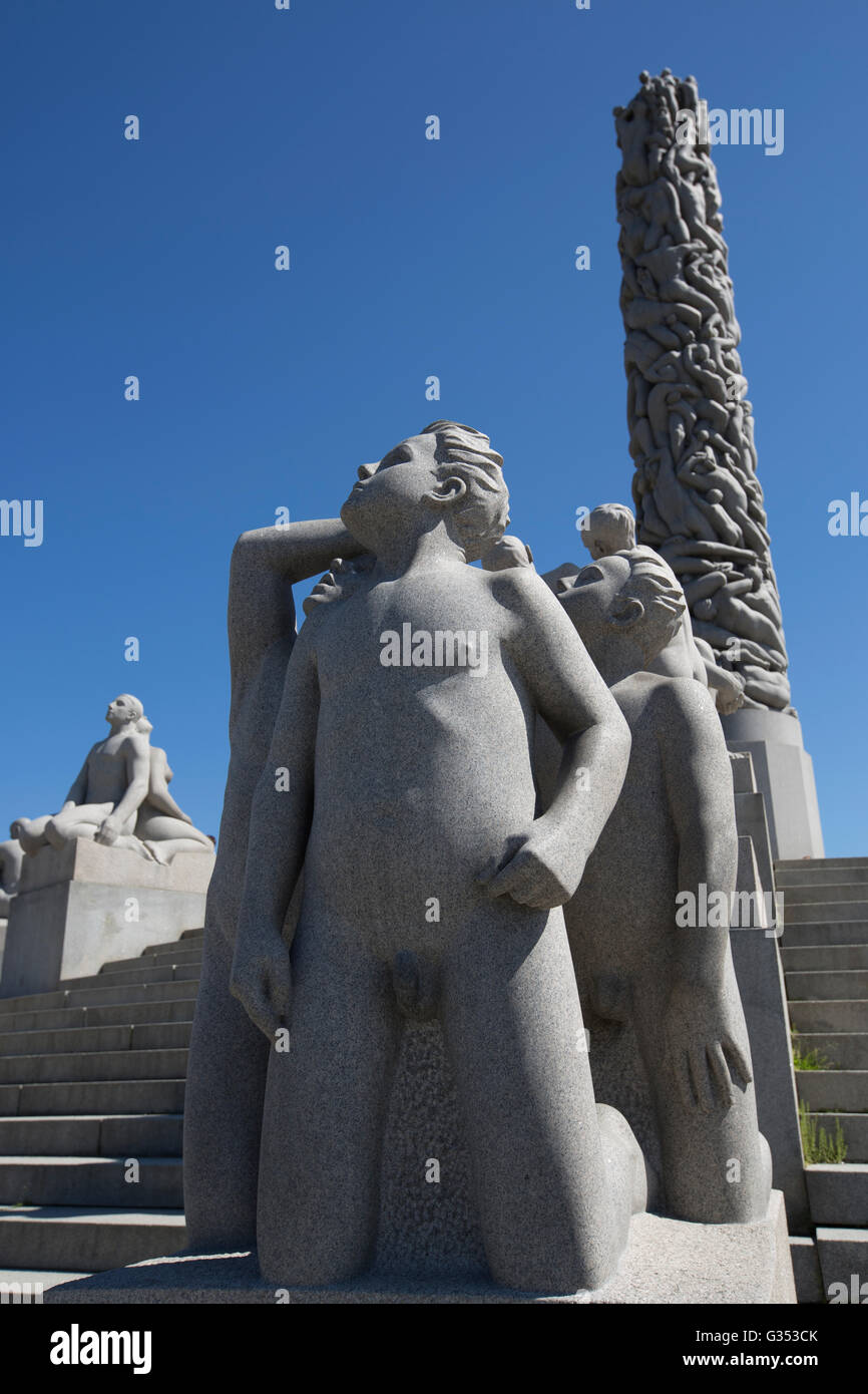 Vigeland Sculpture Park, the world's largest sculpture park made by