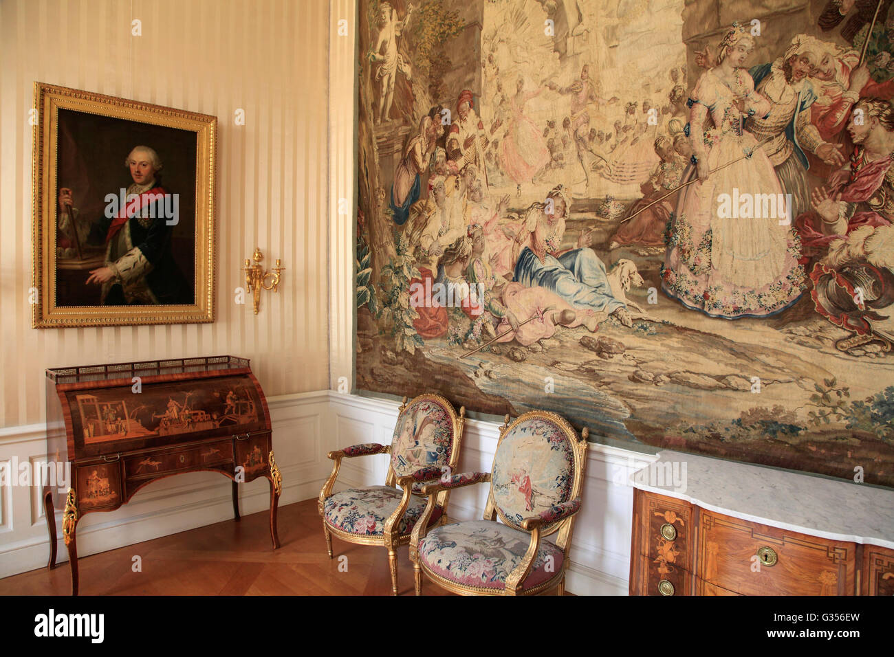 Germany, Bavaria, Munich, Residenz, Palace, interior, furniture Stock Photo Alamy