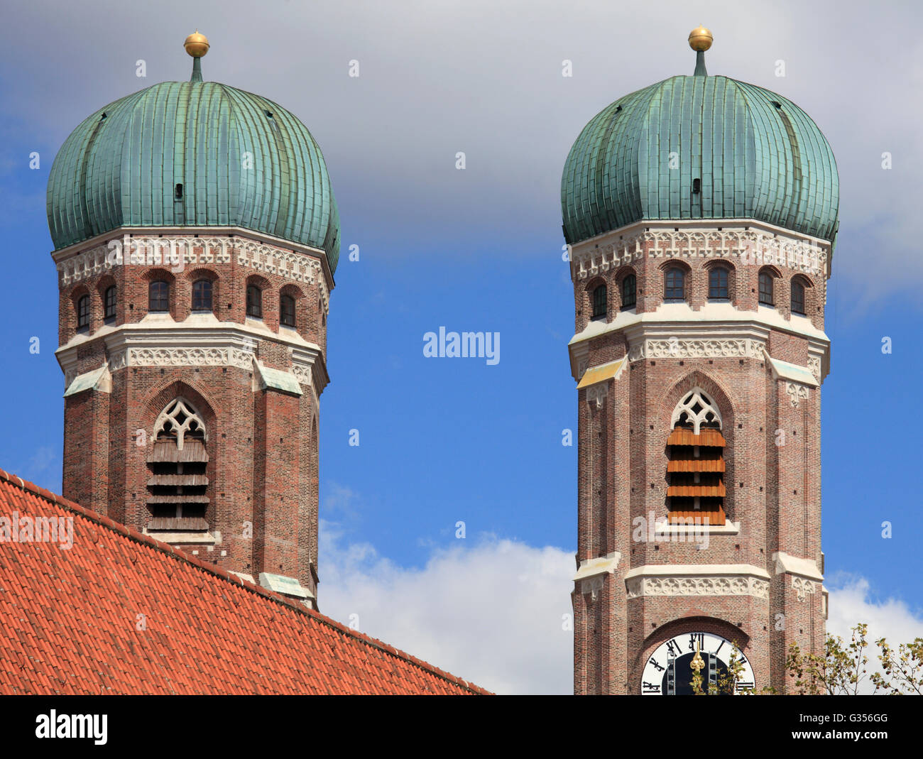 Germany, Bavaria, Munich, Frauenkirche, Church of Our Lady, Stock Photo
