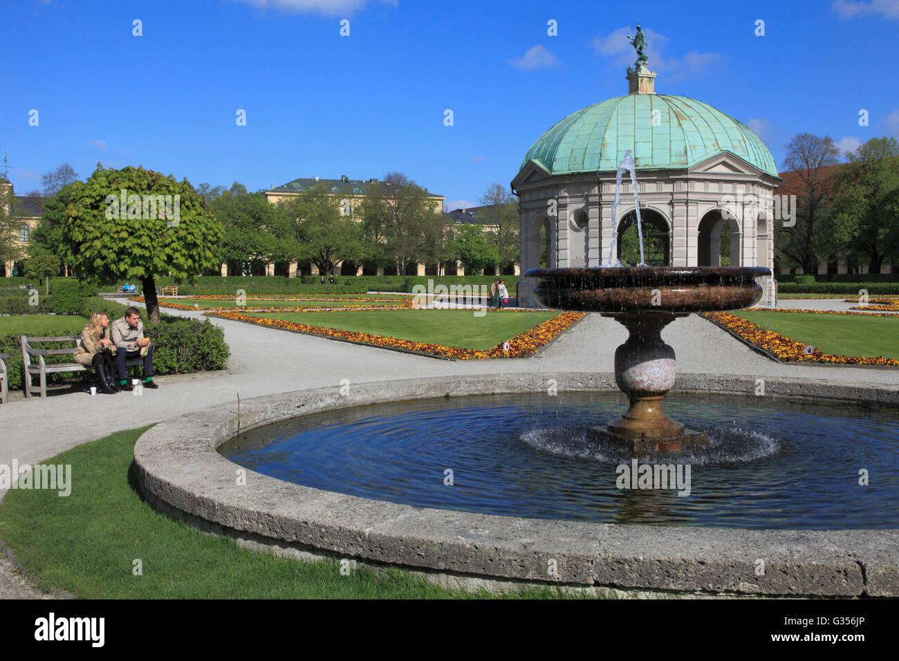 Germany, Bavaria, Munich, Hofgarten, garden, park, Stock Photo