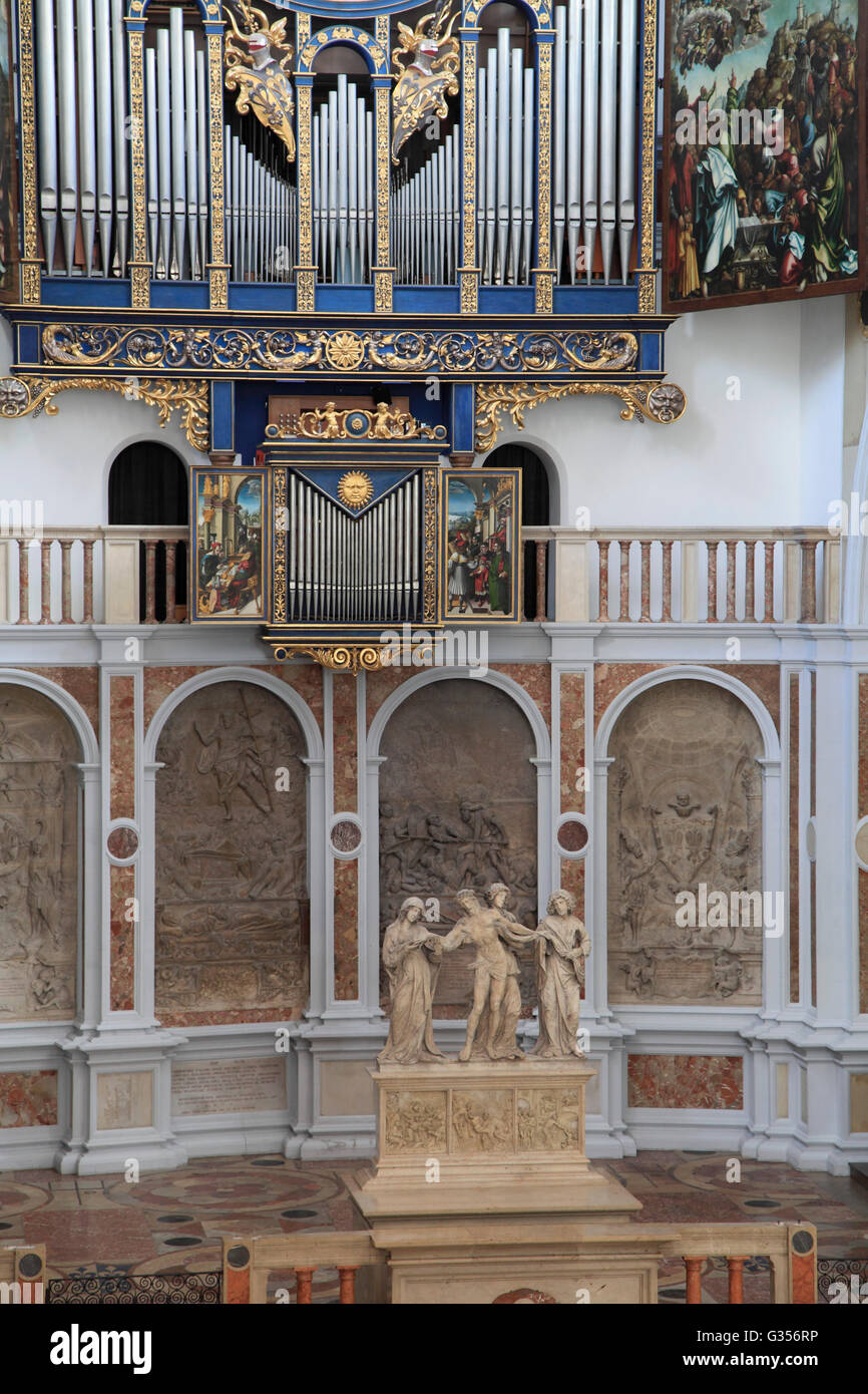 Germany, Bavaria, Augsburg, St Anne's Church, interior, Stock Photo