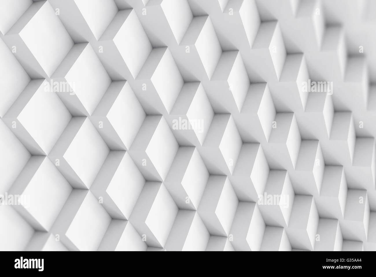 Abstract Depth Background Abstract cubical background with depth of field effect. 3d illustration ...