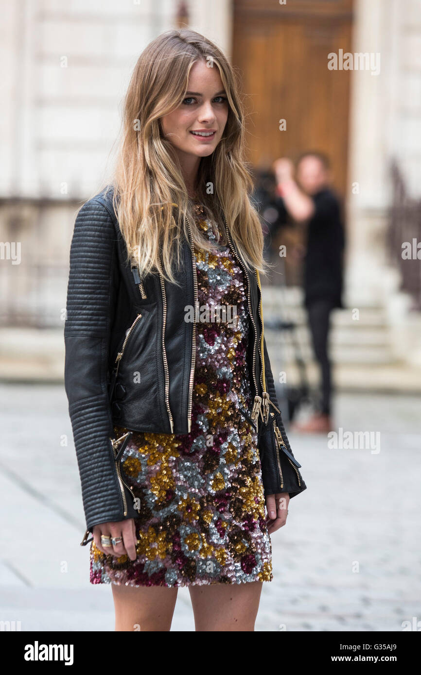 London, UK. 7 June 2016. Pictured: Cressida Bonas. Celebrities and VIPs  arrive for the Royal Academy of Arts Summer Exhibition 2016 preview party.  The Summer Exhibition is the world's largest open submission, image size:866x1390