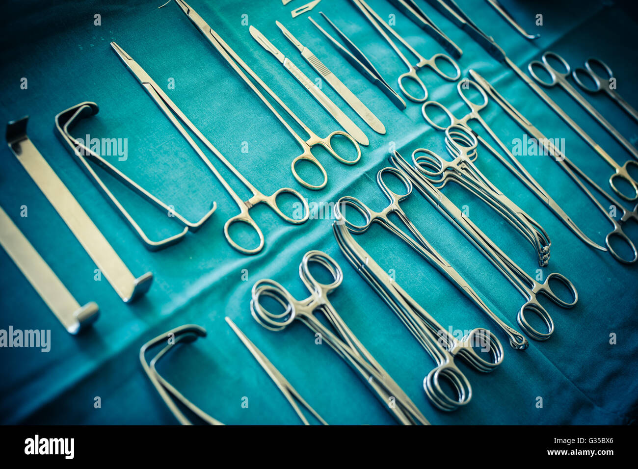 Surgical Instruments Hi Res Stock Photography And Images Alamy Surgical Instruments And Tools Including Scalpels Forceps And Tweezers G35BX6