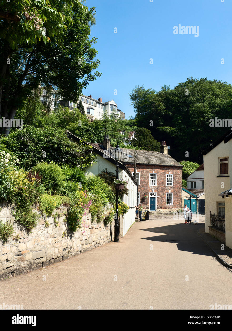Waterside in Summer Knaresborough North Yorkshire England Stock Photo