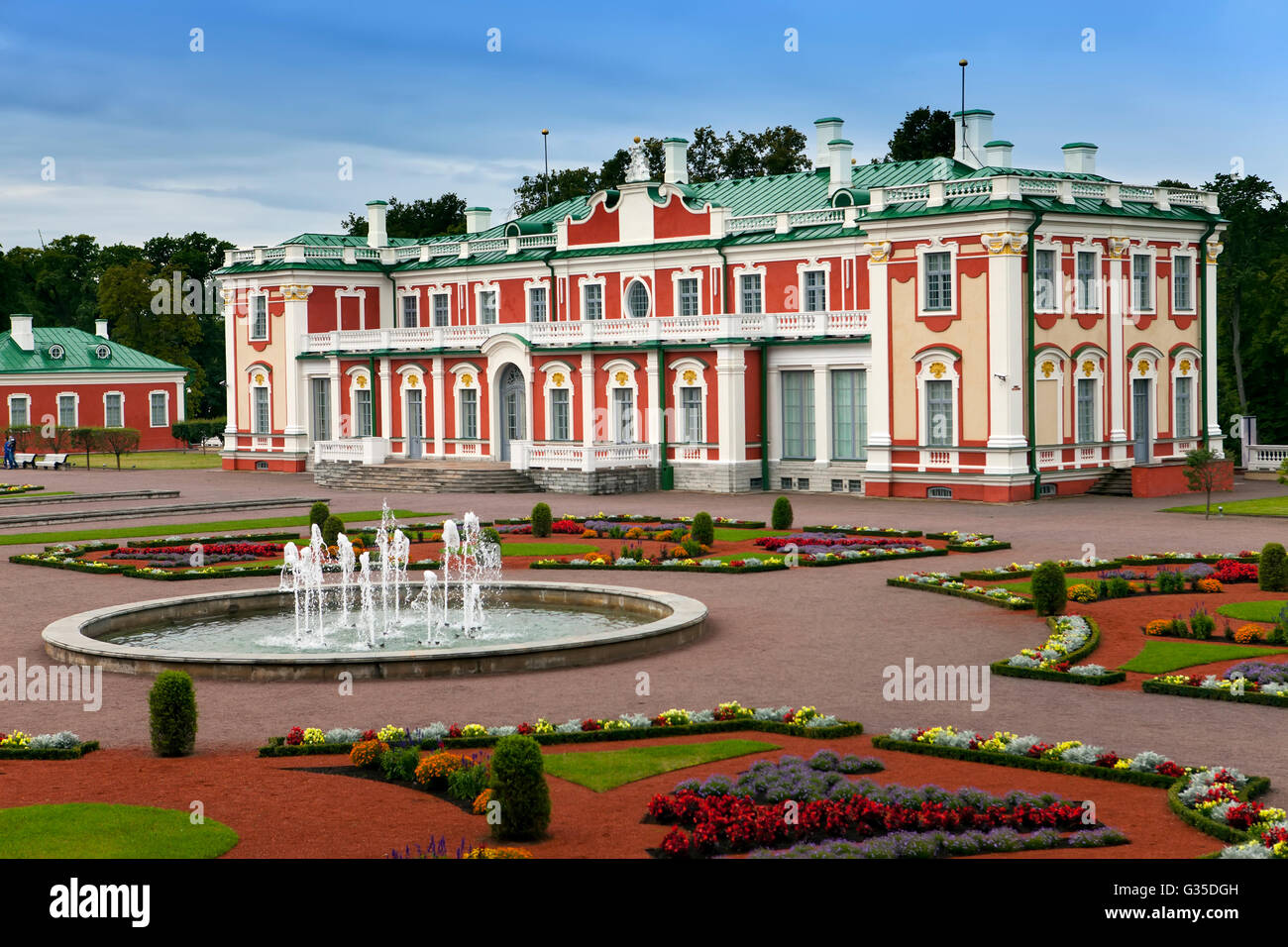 Kadriorg Palace, at Kadriorg Park, in Tallinn, Estonia Stock Photo