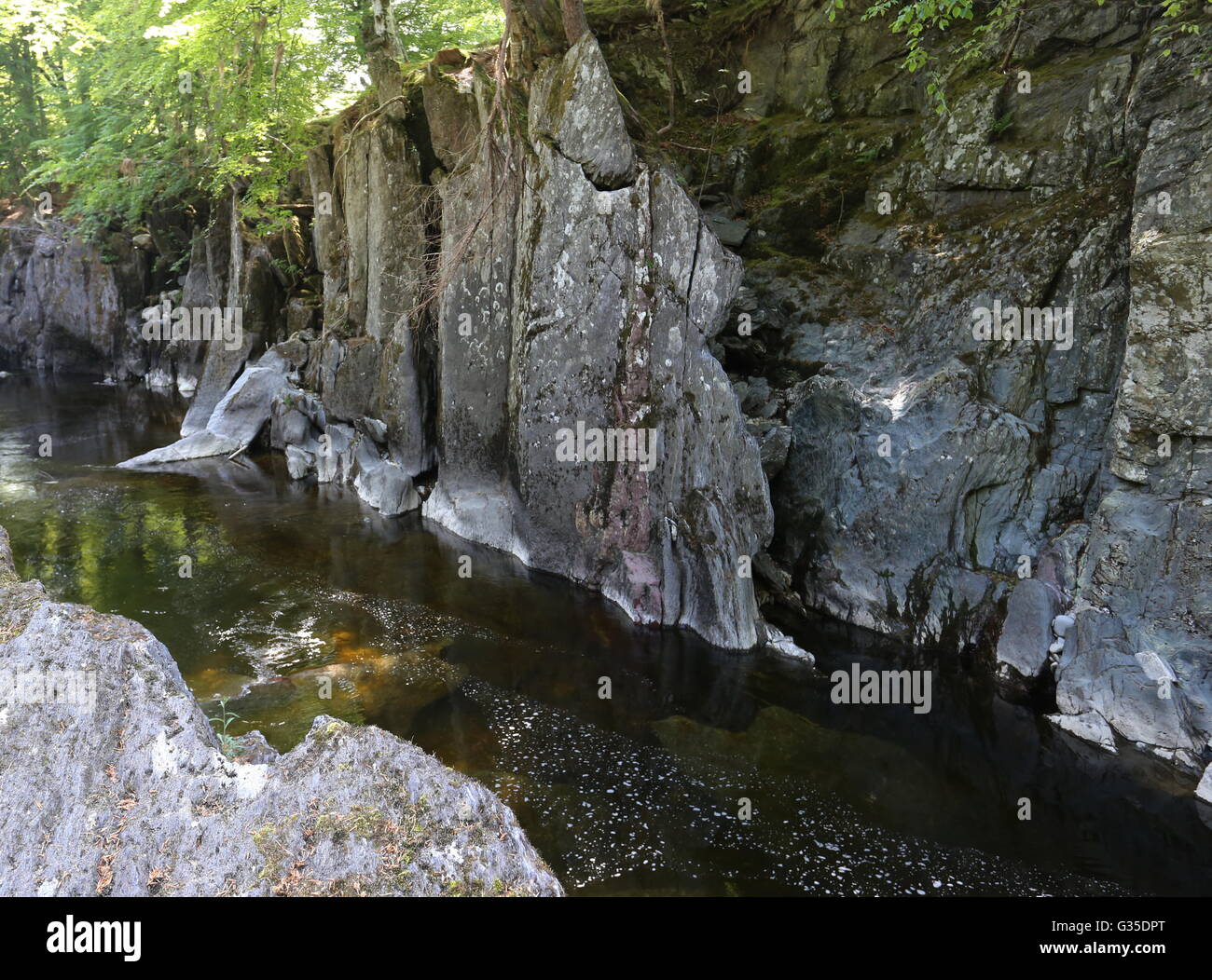 River North Esk at Rocks of Solitude Angus Scotland June 2016 Stock Photo Alamy