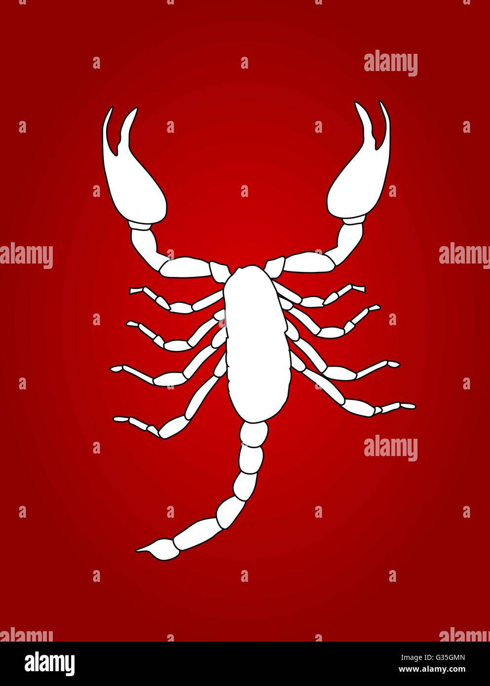 Scorpion Silhouette Icon Vector Illustration Stock Vector Image Art Alamy