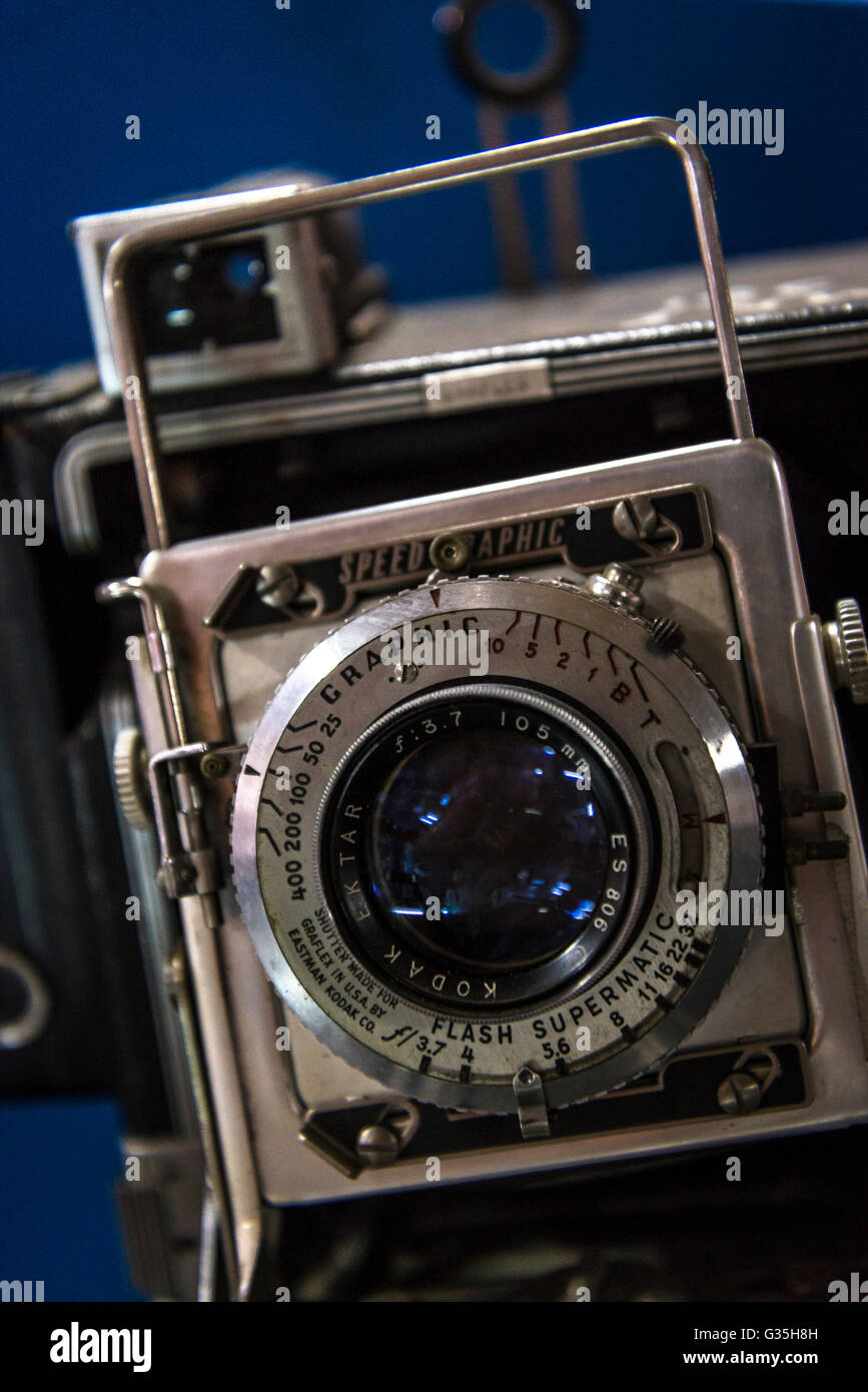 Speed Graphic camera Stock Photo