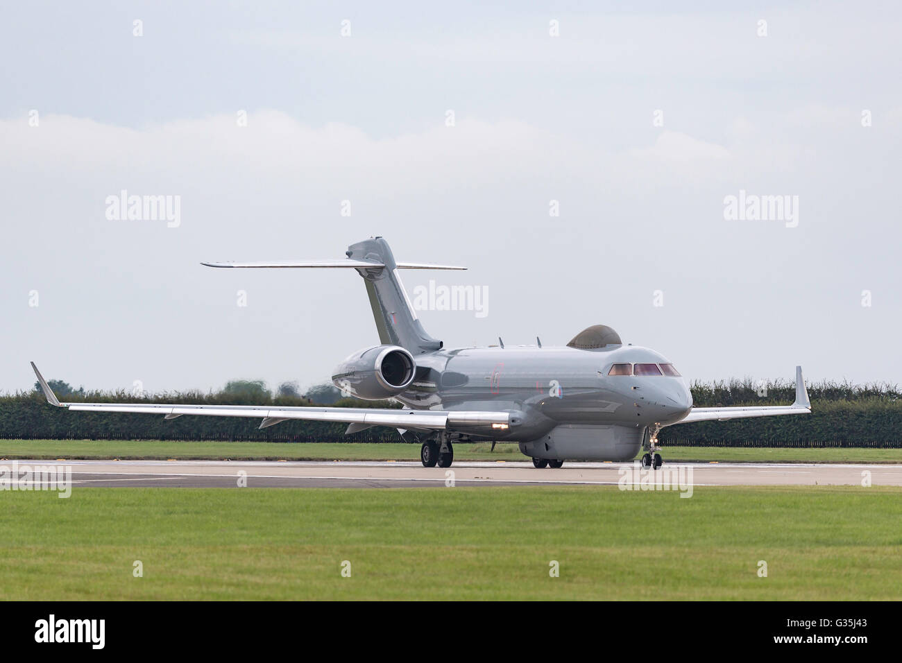 Royal Air Force Sentinel R.1 intelligence surveillance and reconnaissance aircraft ZJ692 of No. 5 (Army Co-operation) Squadron. Stock Photo
