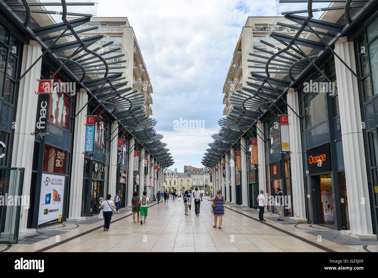 Avenue de Lattre de Tassigny in Pau, France Stock Photo