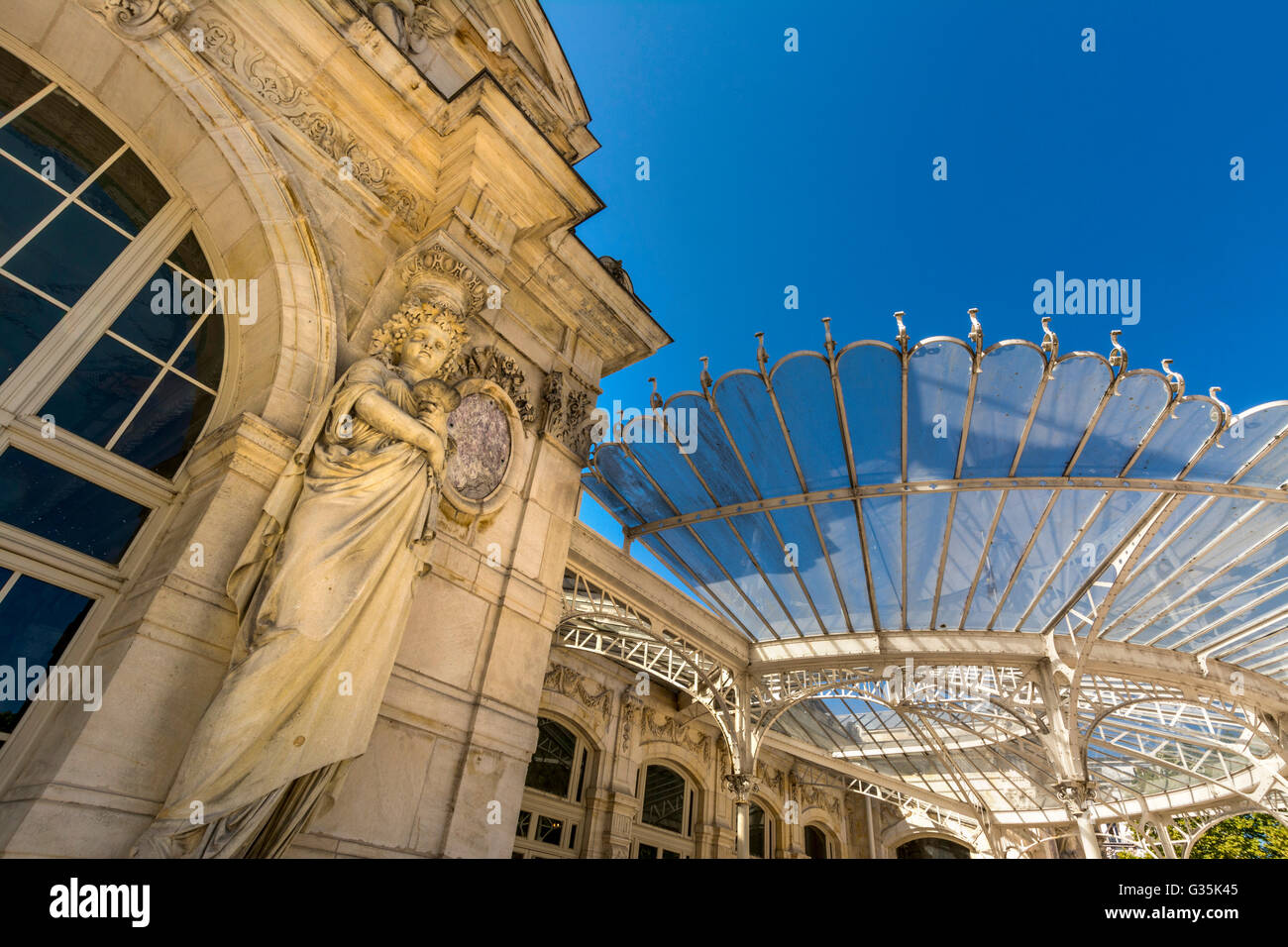 The Vichy Opera glass canopy, Allier departemnt, Auvergne Rhone Alpes, France Stock Photo