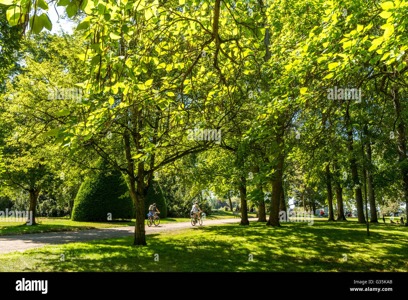 The Napoleon III park in Vichy, Allier, Auvergne, France Stock Photo ...