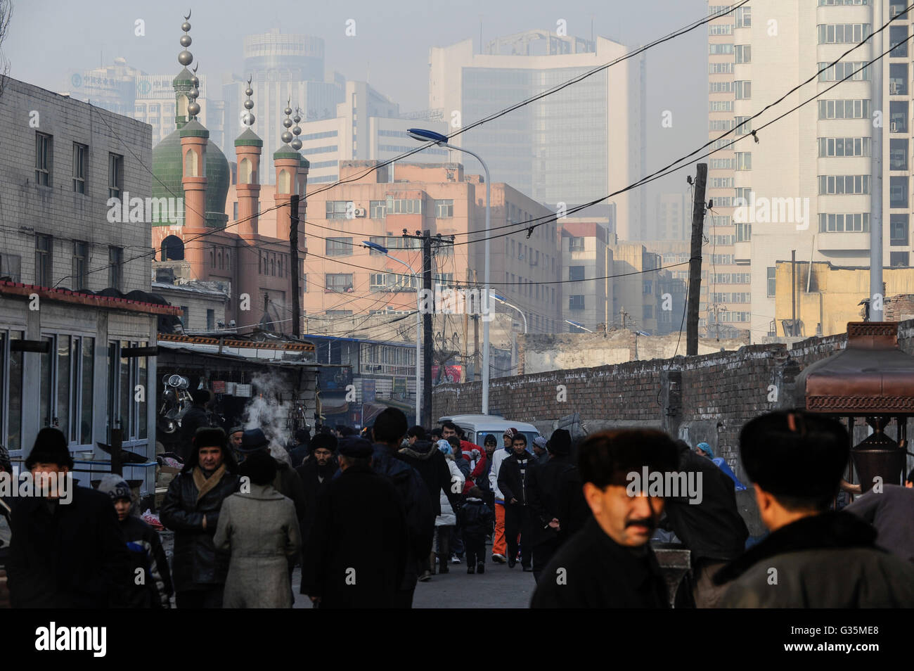 China Province Xinjiang City Urumqi Due To High Migration Of Han