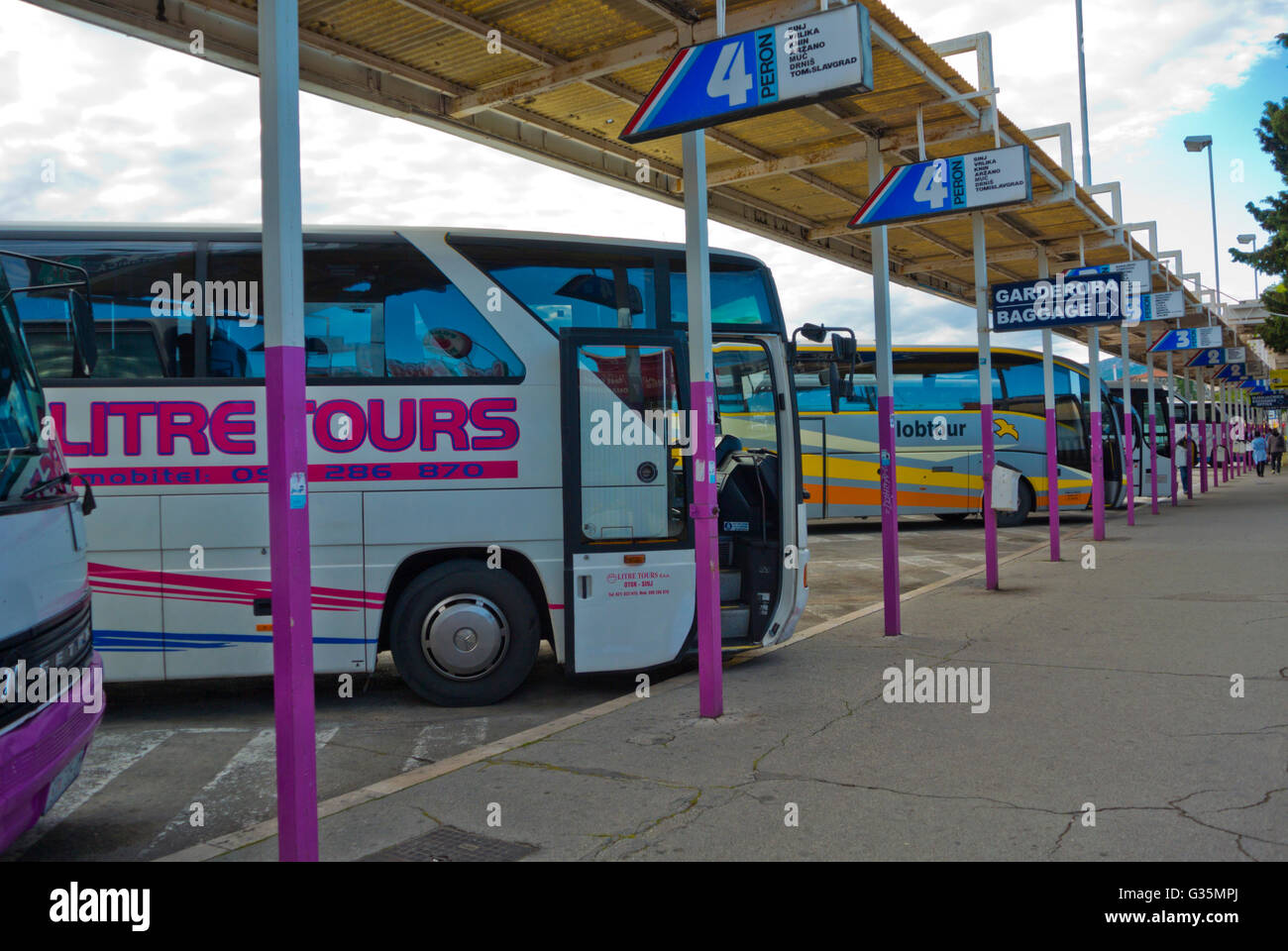 Main Bus Station Near Port Split Dalmatia Croatia Stock Photo