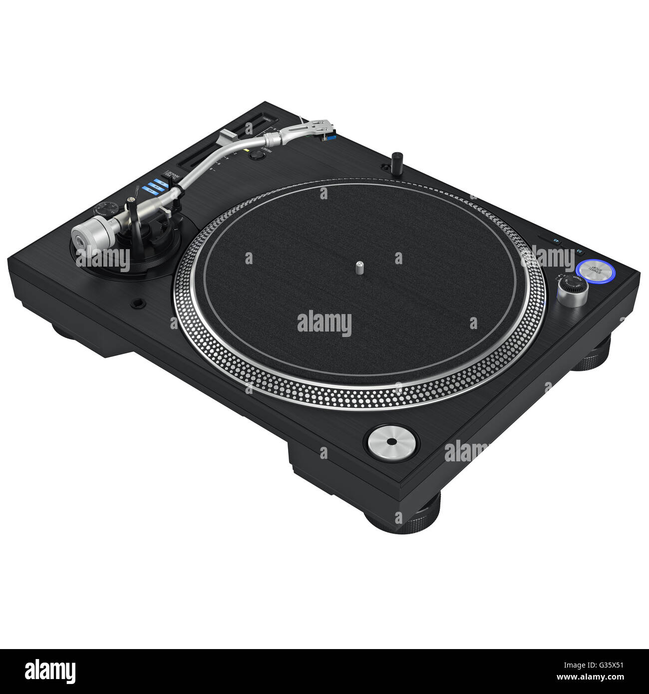 Dj turntable mixer equipment Stock Photo Alamy