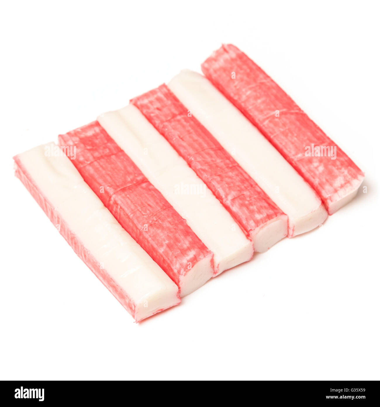 Fish sticks or crab sticks, Imitation crab sticks made from white fish
