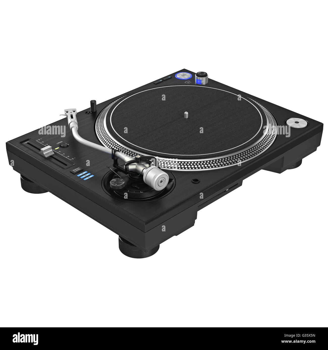 Turntable dj vinyl mixer equipment Stock Photo Alamy