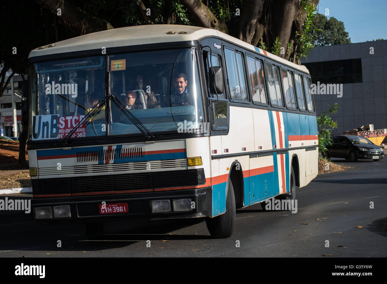 Bus in south america Stock Photo