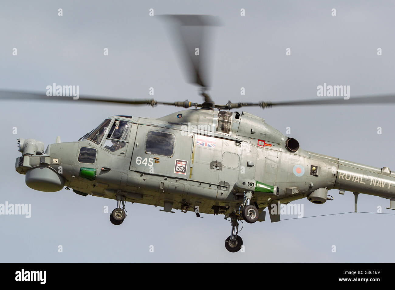 Royal navy helicopter hi-res stock photography and images - Alamy