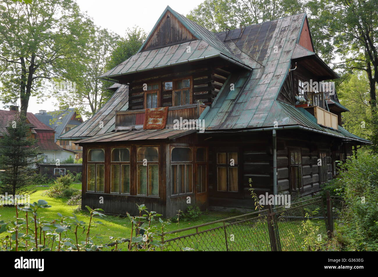 Wooden house in Zakopane, Tatras Mountains, Poland Stock Photo - Alamy