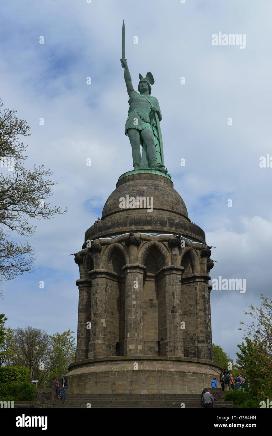 Hermann monument, near Detmold, Teutoburg Forest, North Rhine-Westphalia, Germany Stock Photo