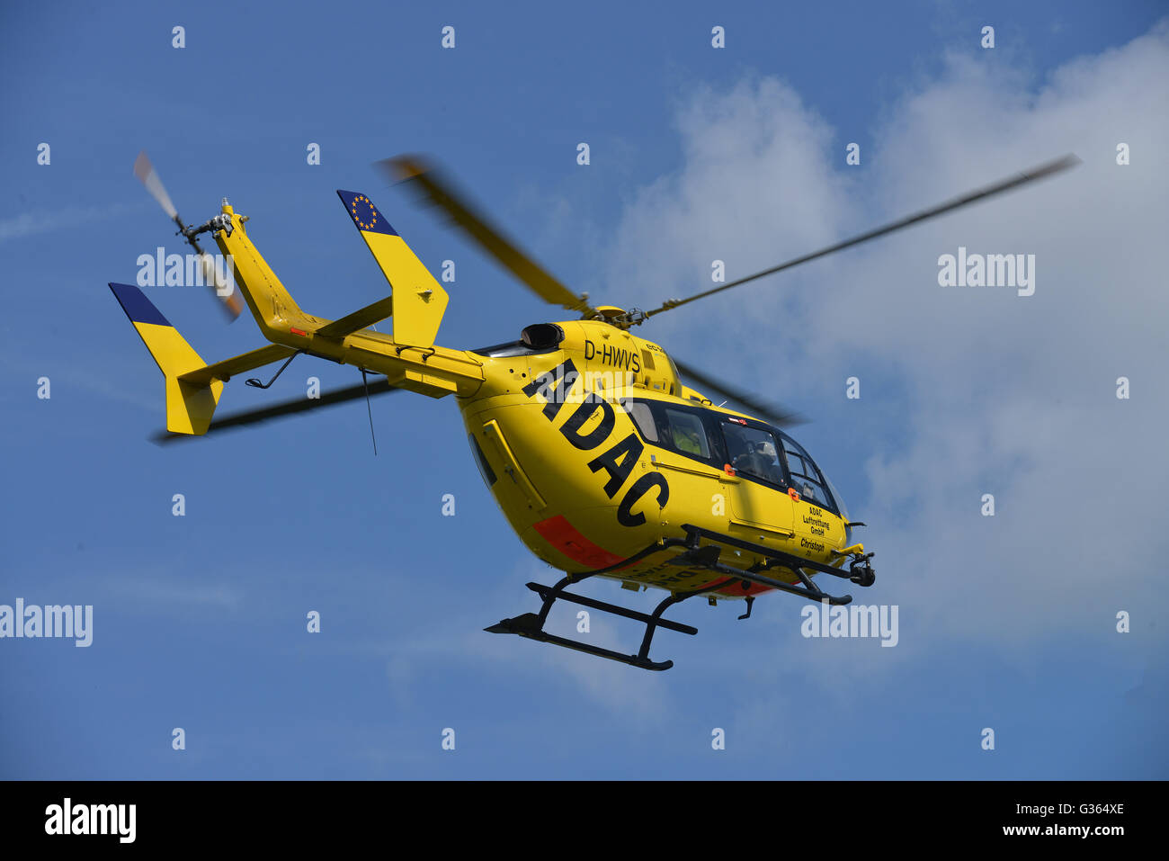 ADAC helicopter, Christoph 71 Stock Photo