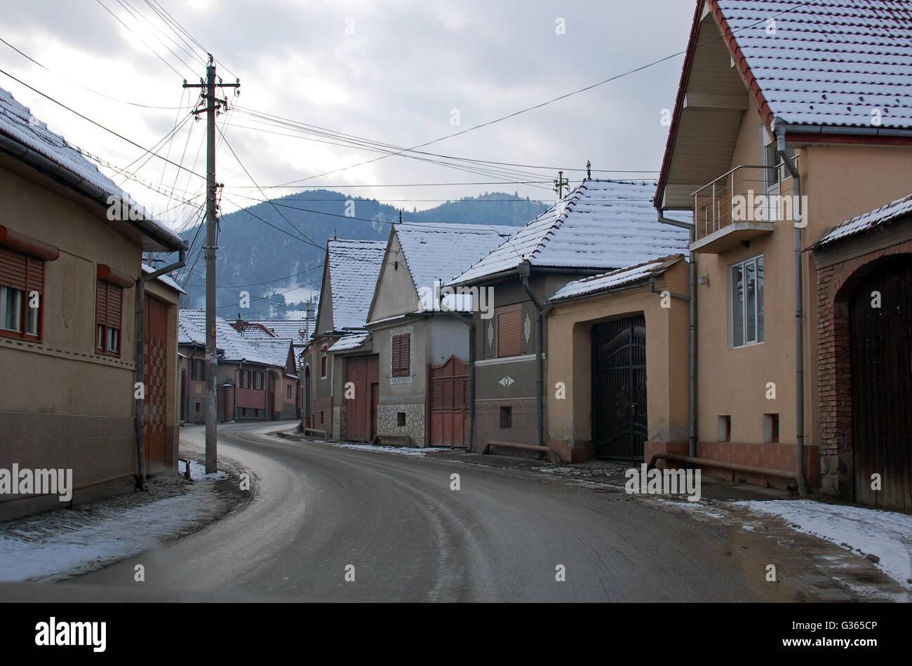 Transylvanian houses Stock Photo