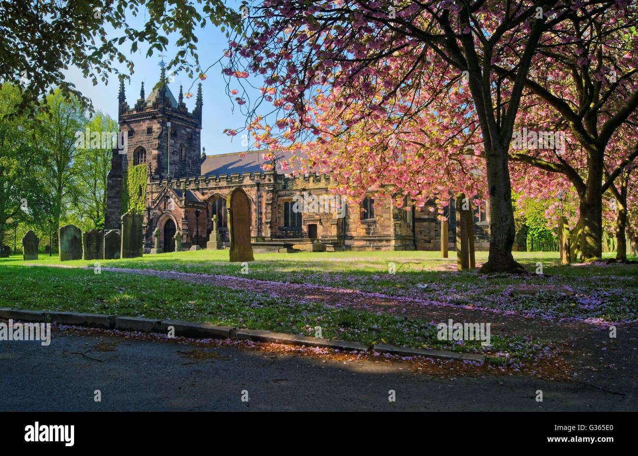 UK,South Yorkshire,Rotherham,Whiston,St Mary Magdalene Church Stock