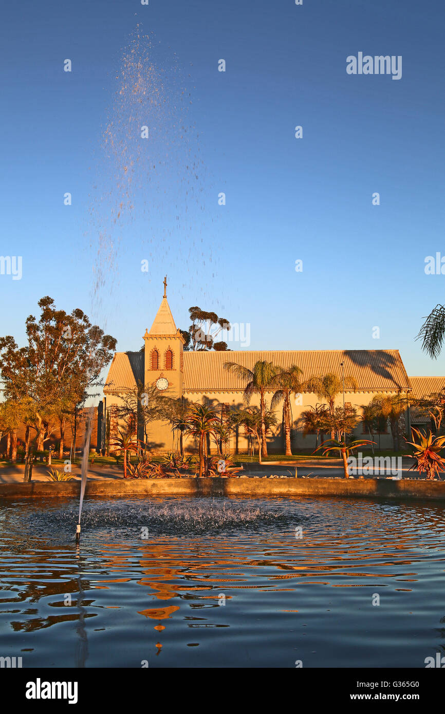 church-with-water-feature-at-letsastsi-resort-vanrhynsdorp-in