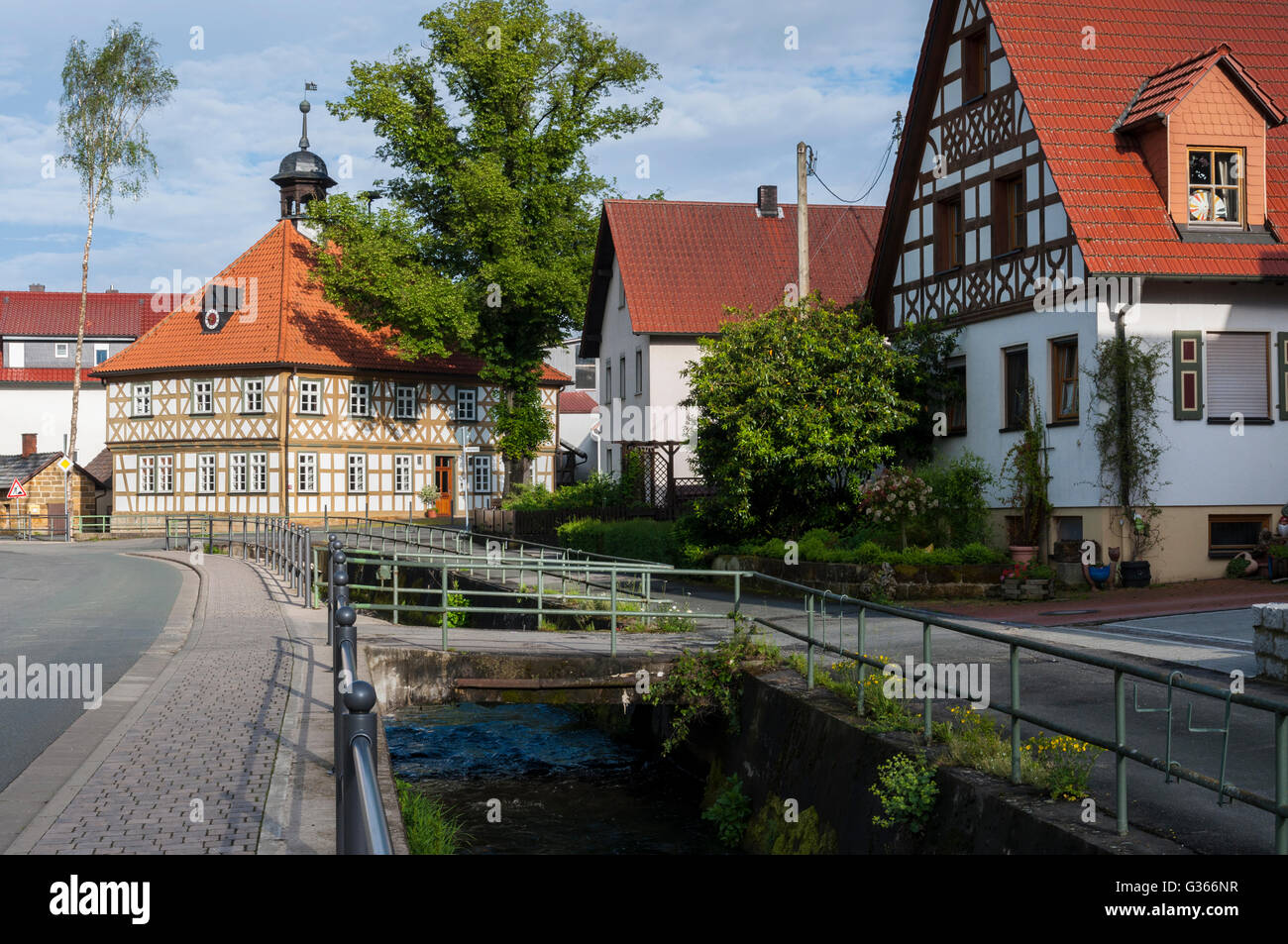 Bad Staffelstein Loffeld, a village in Franconia,Bavaria, Germany. Stock Photo