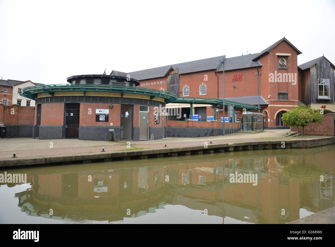 Banbury Sanitary Station on edge of Oxford Canal, Banbury, Oxfordshire Stock Photo